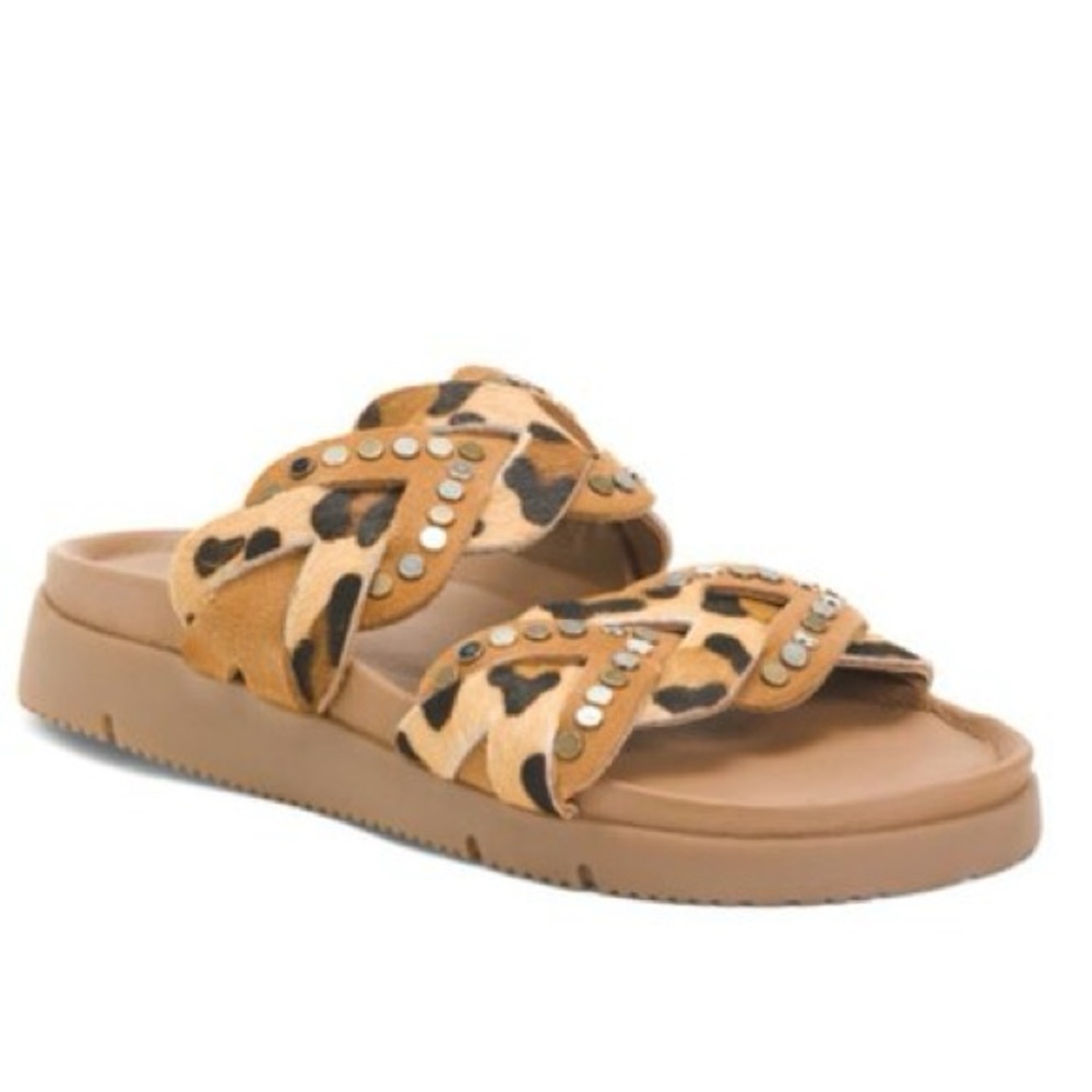 *NEW*‎ FREE PEOPLE Leo Sandal / Leopard Size 10 A17 - Picture 2 of 11